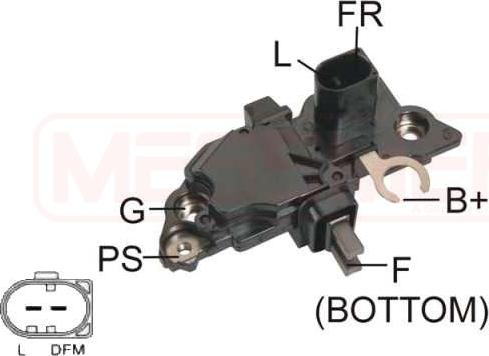 ERA 215 231 - Voltage regulator, alternator www.autospares.lv