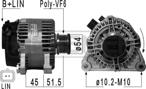 ERA 210946 - Ģenerators www.autospares.lv