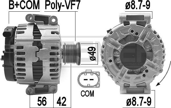 ERA 210960A - Ģenerators www.autospares.lv