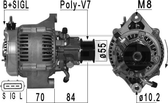 ERA 210961 - Ģenerators www.autospares.lv