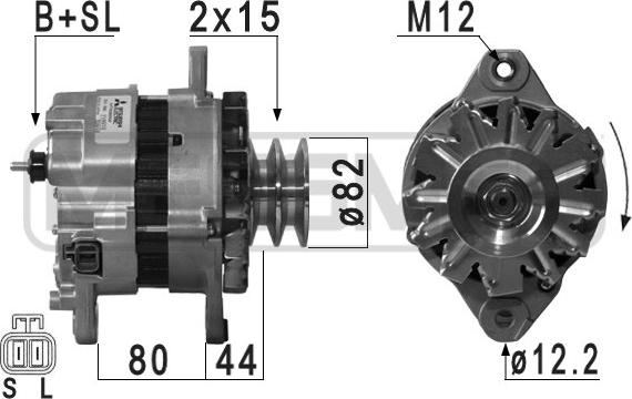 ERA 210908 - Alternator www.autospares.lv