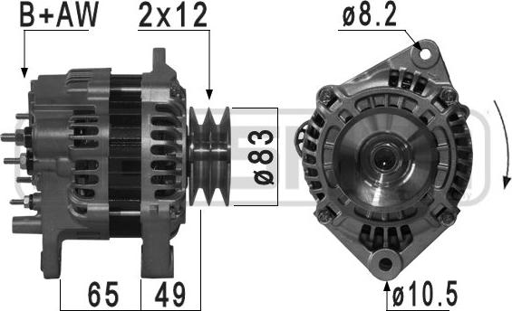 ERA 210903 - Генератор www.autospares.lv