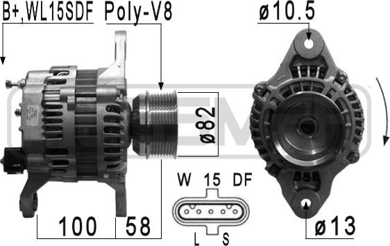 ERA 210915 - Ģenerators autospares.lv