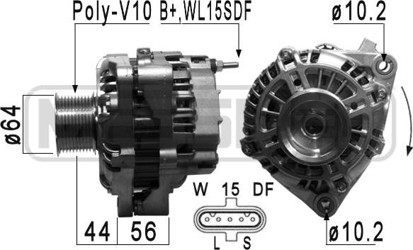 ERA 210910A - Ģenerators www.autospares.lv