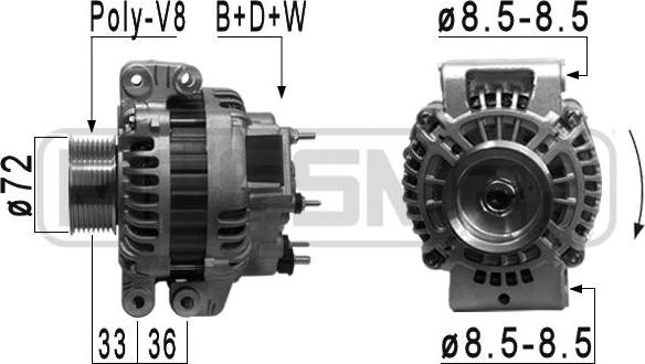 ERA 210912 - Alternator www.autospares.lv