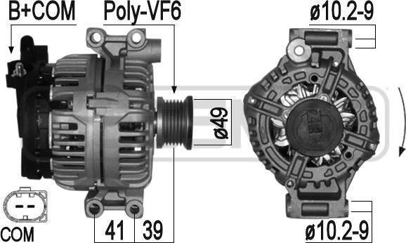 ERA 210985A - Генератор www.autospares.lv