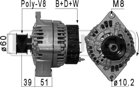 ERA 210986A - Ģenerators www.autospares.lv