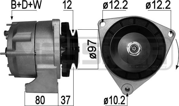 ERA 210983A - Генератор www.autospares.lv