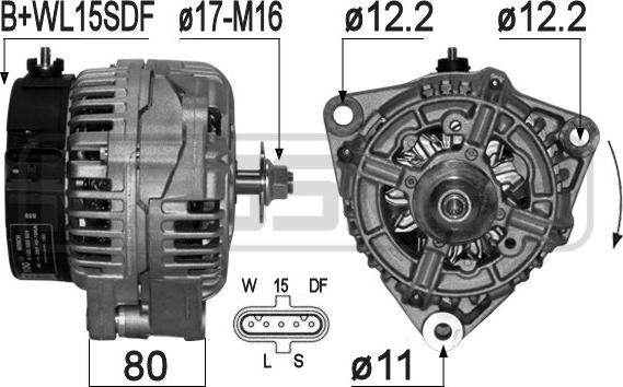 ERA 210982 - Ģenerators www.autospares.lv