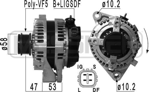 ERA 210930A - Ģenerators www.autospares.lv