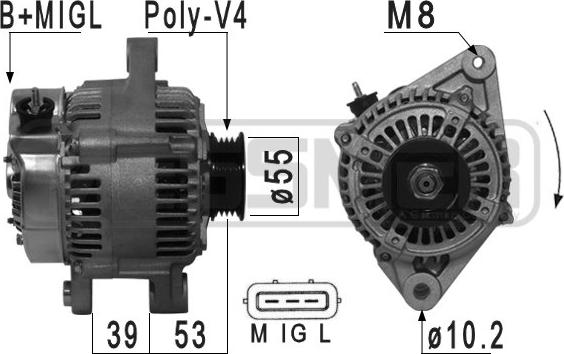 ERA 210932A - Ģenerators autospares.lv