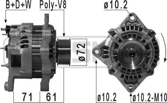 ERA 210925 - Ģenerators www.autospares.lv