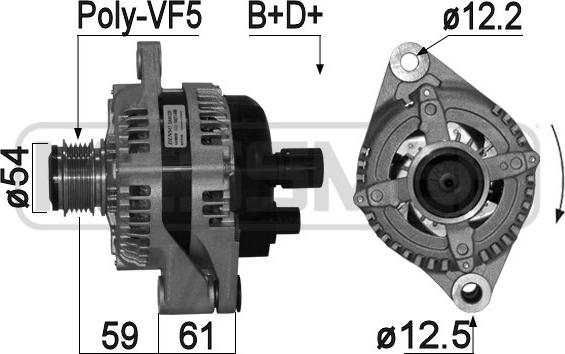 ERA 210975 - Ģenerators www.autospares.lv