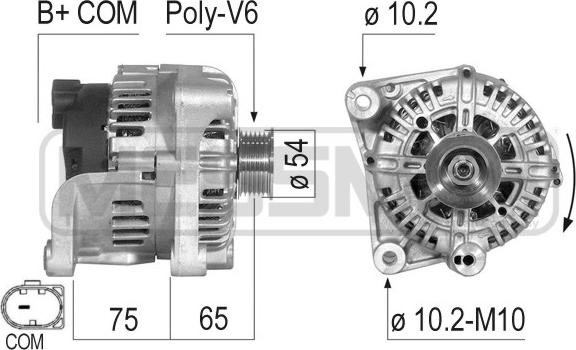 ERA 210499 - Alternator www.autospares.lv