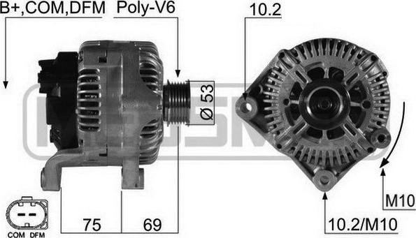 ERA 210495A - Alternator www.autospares.lv