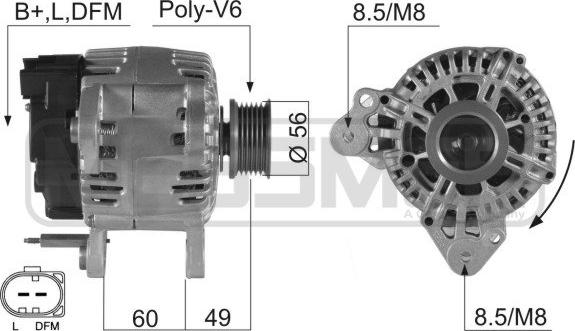 ERA 210496A - Alternator www.autospares.lv