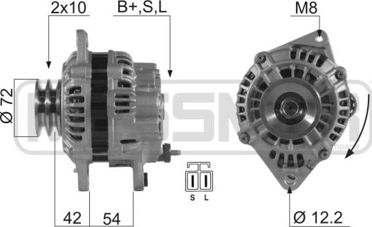 ERA 210491 - Ģenerators www.autospares.lv