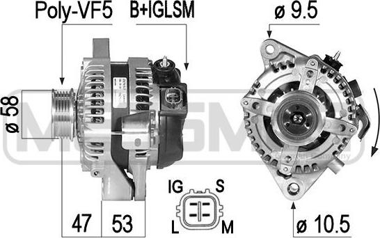 ERA 210493 - Ģenerators www.autospares.lv