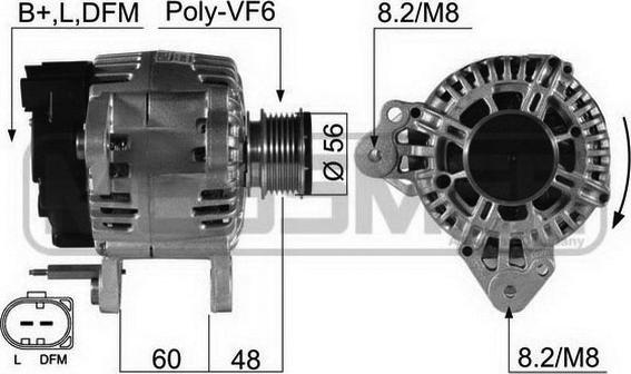 ERA 210497A - Генератор www.autospares.lv