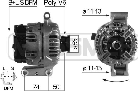 ERA 210443A - Ģenerators www.autospares.lv