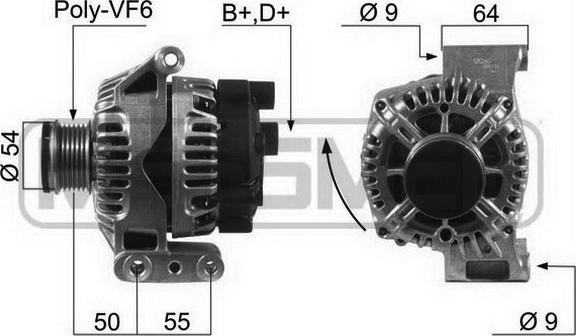 ERA 210451A - Alternator www.autospares.lv