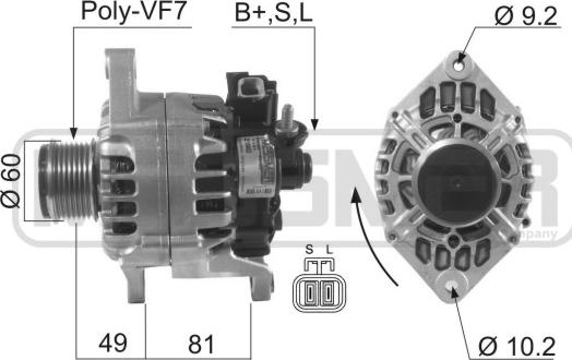 ERA 210463 - Ģenerators www.autospares.lv