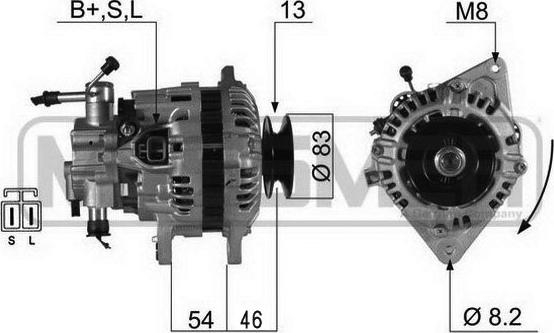 ERA 210462 - Генератор www.autospares.lv