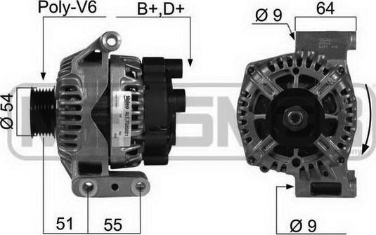 ERA 210406A - Alternator www.autospares.lv