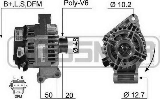 ERA 210400A - Alternator www.autospares.lv