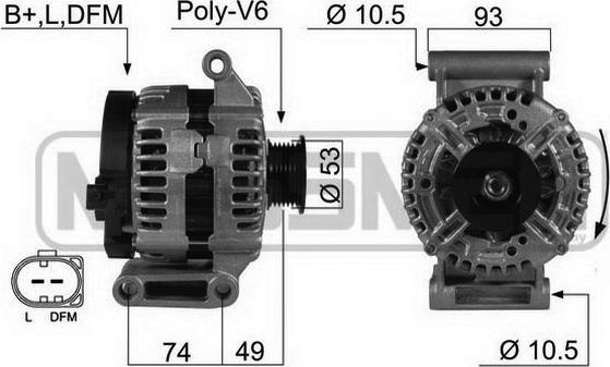 ERA 210419 - Ģenerators www.autospares.lv