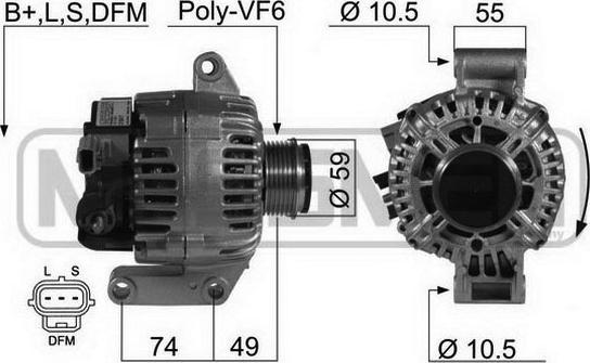 ERA 210417 - Ģenerators www.autospares.lv