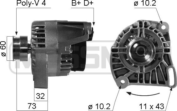 ERA 210485A - Alternator www.autospares.lv