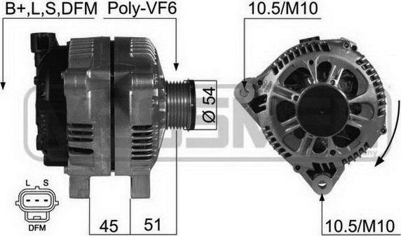 ERA 210433 - Ģenerators www.autospares.lv