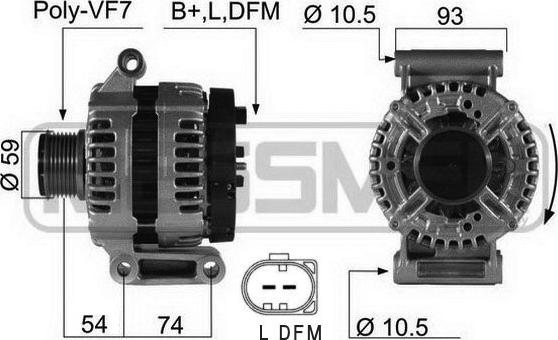 ERA 210422 - Alternator www.autospares.lv