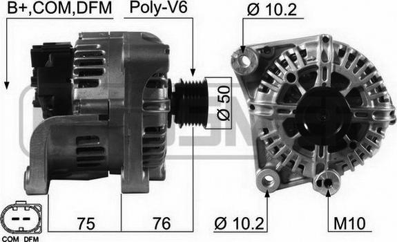 ERA 210474 - Генератор www.autospares.lv