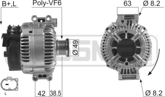 ERA 210476 - Ģenerators www.autospares.lv