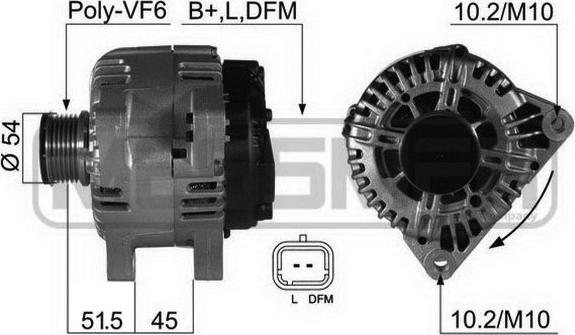 ERA 210471A - Alternator www.autospares.lv