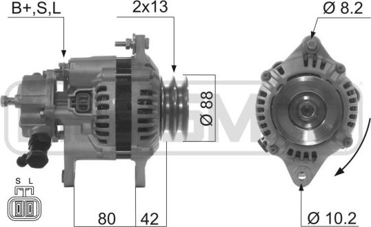 ERA 210596A - Ģenerators www.autospares.lv