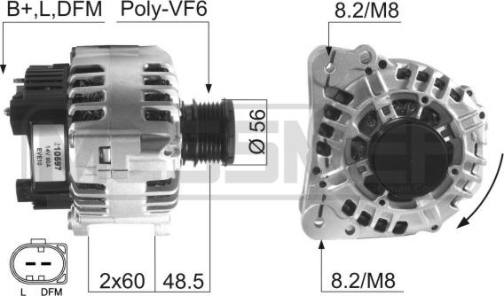 ERA 210597 - Ģenerators www.autospares.lv