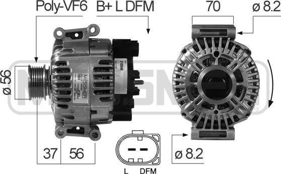 ERA 210546 - Ģenerators www.autospares.lv