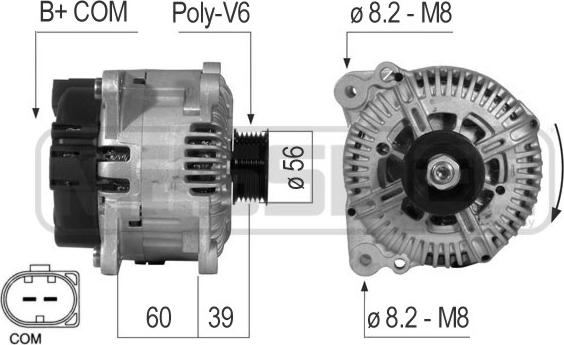 ERA 210551 - Генератор www.autospares.lv