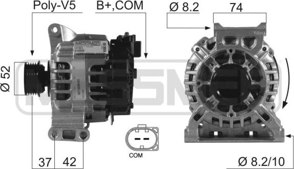 ERA 210552 - Ģenerators www.autospares.lv