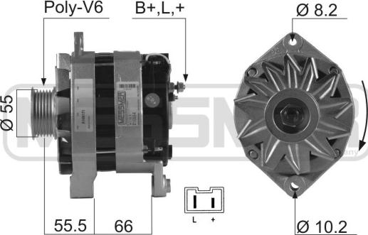 ERA 210564A - Генератор www.autospares.lv