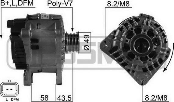 ERA 210566 - Ģenerators www.autospares.lv