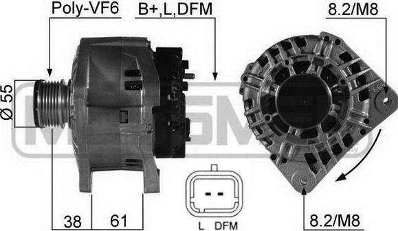 ERA 210503A - Ģenerators www.autospares.lv