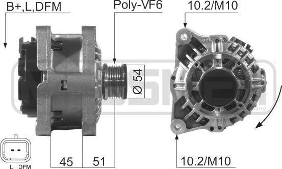 ERA 210507R - Ģenerators autospares.lv