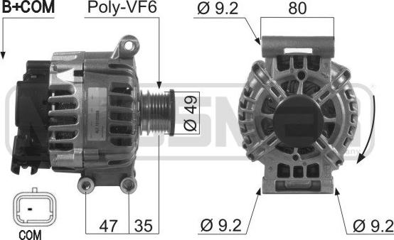 ERA 210519 - Генератор www.autospares.lv