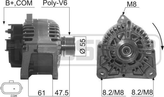 ERA 210515 - Ģenerators www.autospares.lv