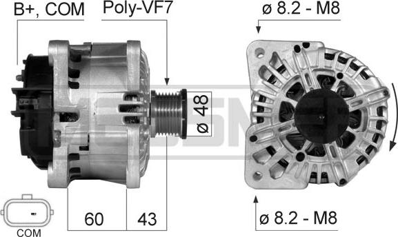 ERA 210510 - Генератор www.autospares.lv