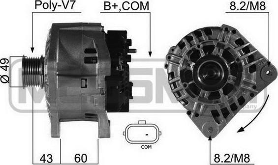 ERA 210513 - Ģenerators www.autospares.lv